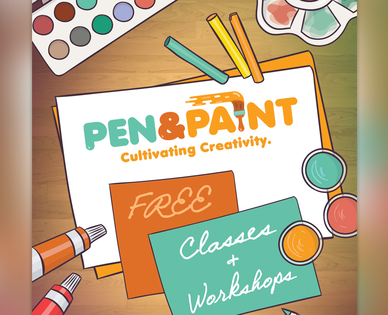 Pen and Paint Logo